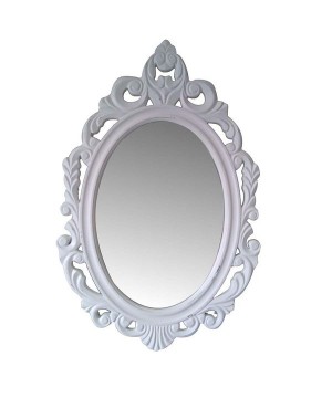 Beyaz İşlemeli Ayna
